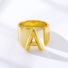 Load image into Gallery viewer, Gold Initial Rings