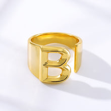 Load image into Gallery viewer, Gold Initial Rings