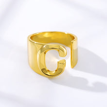 Load image into Gallery viewer, Gold Initial Rings