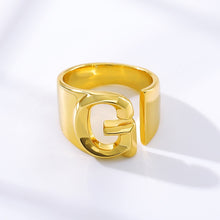 Load image into Gallery viewer, Gold Initial Rings