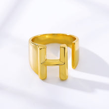 Load image into Gallery viewer, Gold Initial Rings