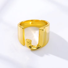 Load image into Gallery viewer, Gold Initial Rings