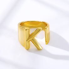 Load image into Gallery viewer, Gold Initial Rings