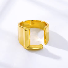 Load image into Gallery viewer, Gold Initial Rings