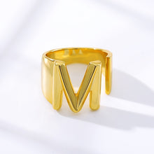 Load image into Gallery viewer, Gold Initial Rings