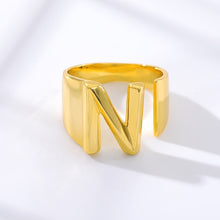 Load image into Gallery viewer, Gold Initial Rings