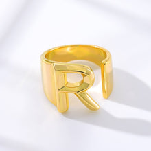 Load image into Gallery viewer, Gold Initial Rings
