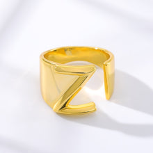 Load image into Gallery viewer, Gold Initial Rings
