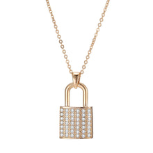 Load image into Gallery viewer, Luxury Padlock Pendant
