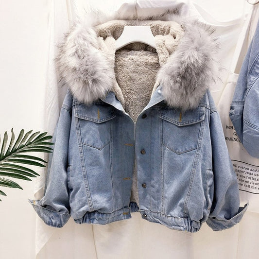 White FurDenim