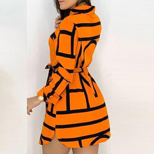 Load image into Gallery viewer, Sashes Orange Mini Dress
