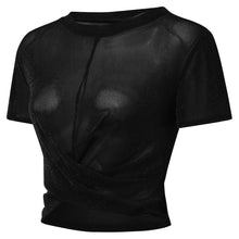 Load image into Gallery viewer, Mesh Tie Up T-Shirt S
