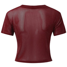 Load image into Gallery viewer, Mesh Tie Up T-Shirt S
