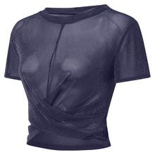 Load image into Gallery viewer, Mesh Tie Up T-Shirt S
