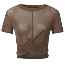 Load image into Gallery viewer, Mesh Tie Up T-Shirt S
