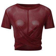 Load image into Gallery viewer, Mesh Tie Up T-Shirt S
