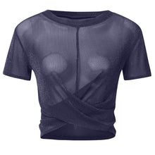 Load image into Gallery viewer, Mesh Tie Up T-Shirt S
