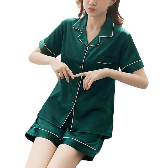 Satin Pajamas Set